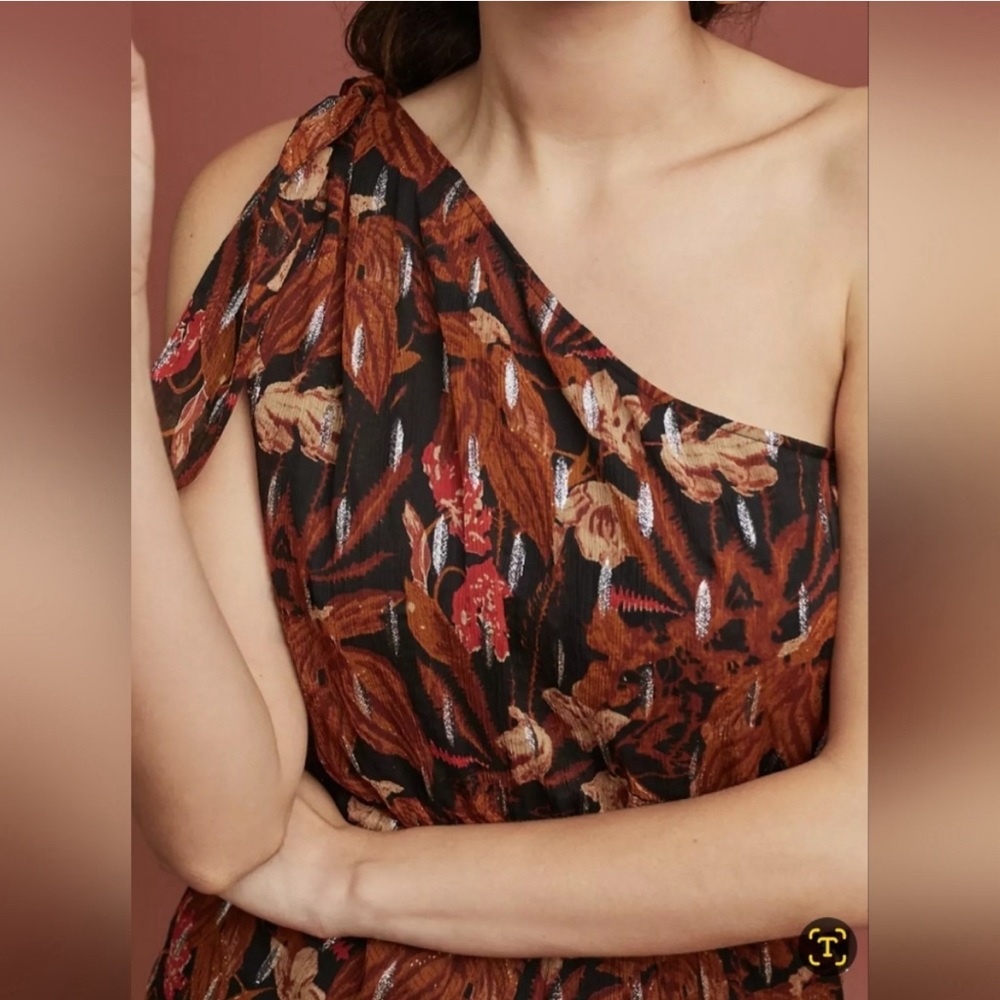 Anthropologie Maeve Kyoto Floral Jumpsuit Size 2